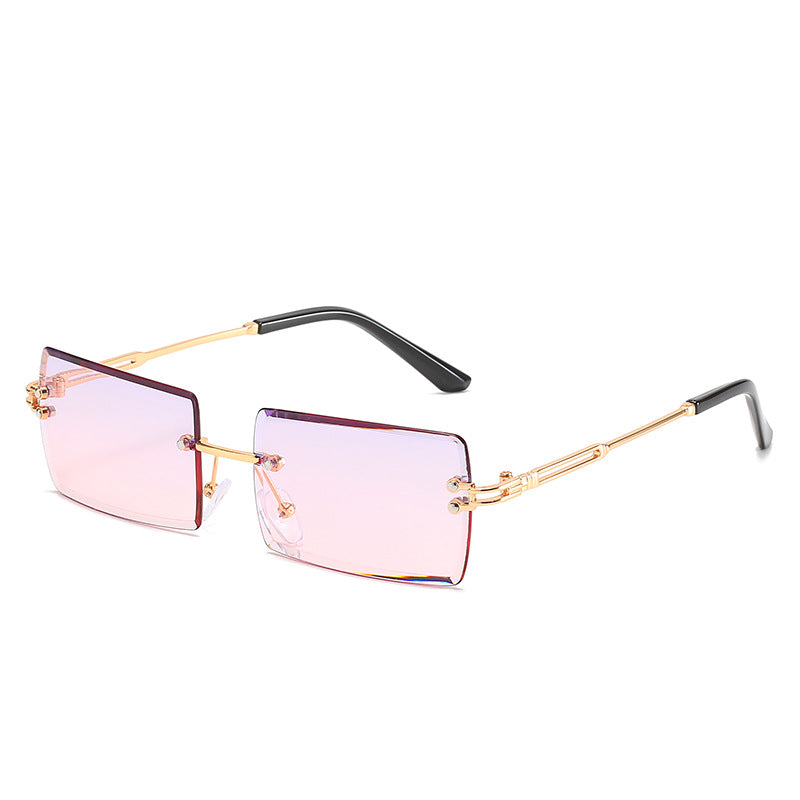 Women's stylish sunglasses with unique rectangular frame and sparkling details Bowlift