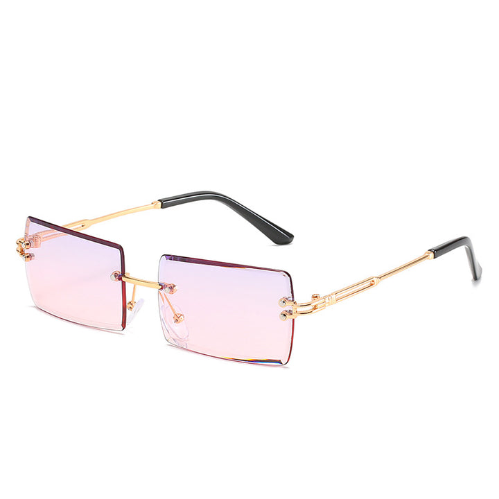 Women's stylish sunglasses with unique rectangular frame and sparkling details Bowlift