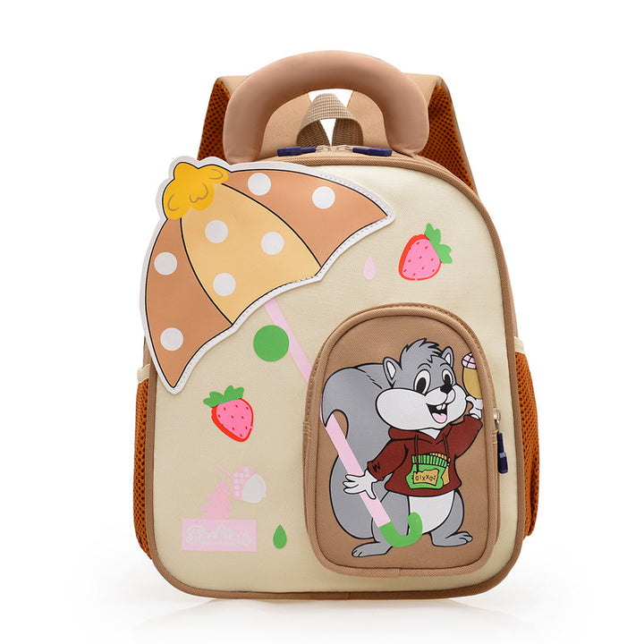 Kids' Playful Cartoon Character Backpack Bowlift