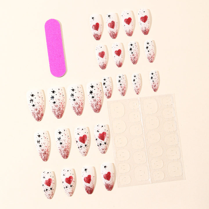 Artistic Heart-Themed Nail Art Kit Bowlift