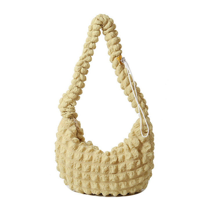 WoTextured Fabric Hobo Bag Bowlift