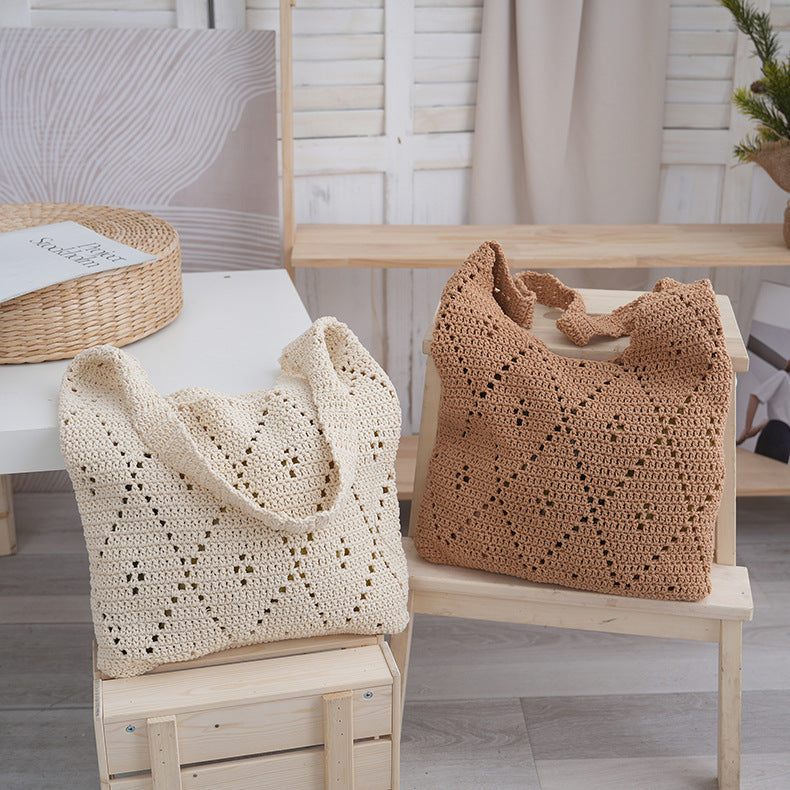 Handmade Macrame Tote Bag Bowlift