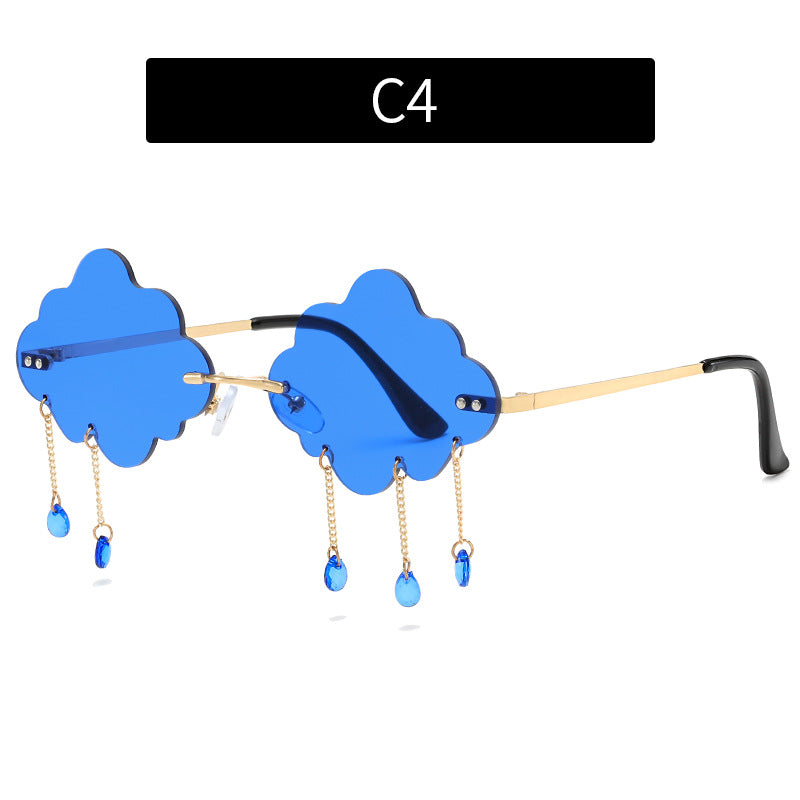 Artistic Cloud-Shaped Sunglasses