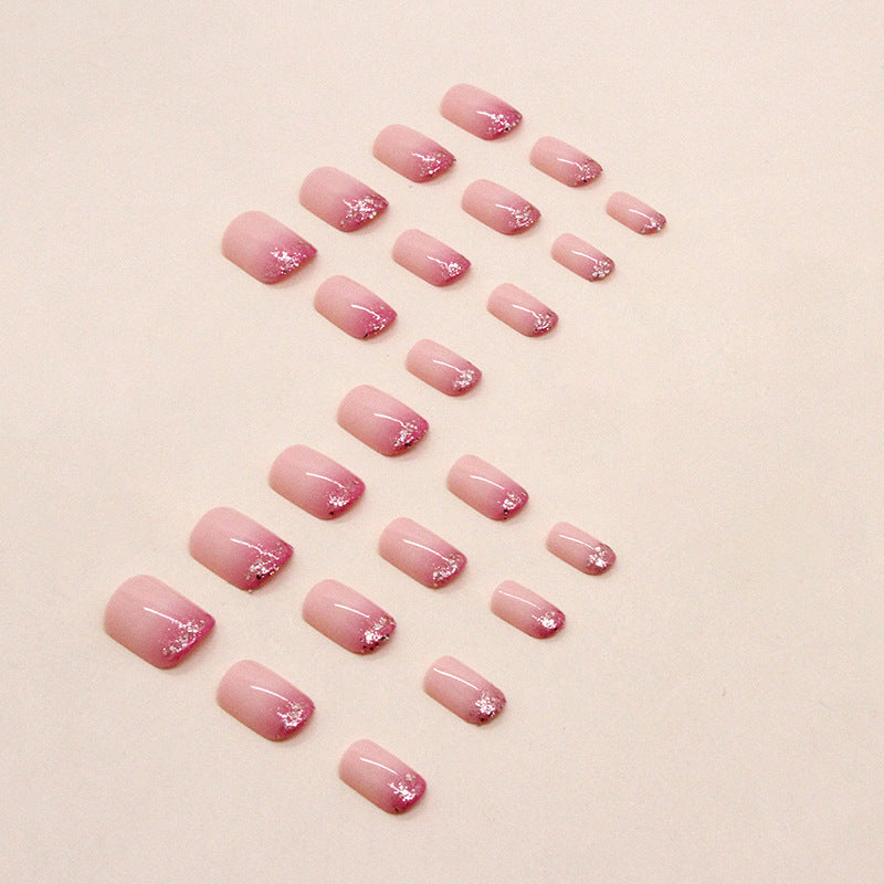 Glitter Ombre Nail Extensions Bowlift