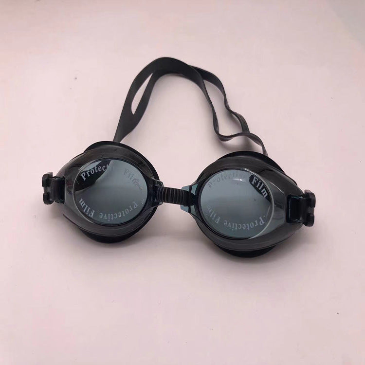 Sport swimming goggles with high-performance anti-fog coating and flexible silicone strap Bowlift