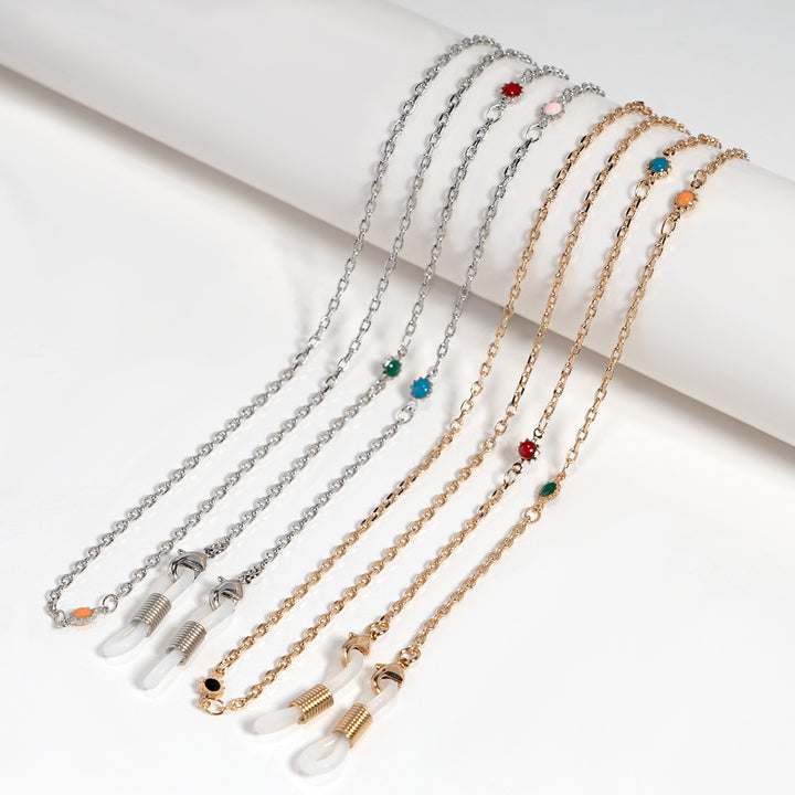Decorative Gemstone Eyewear Chain Bowlift