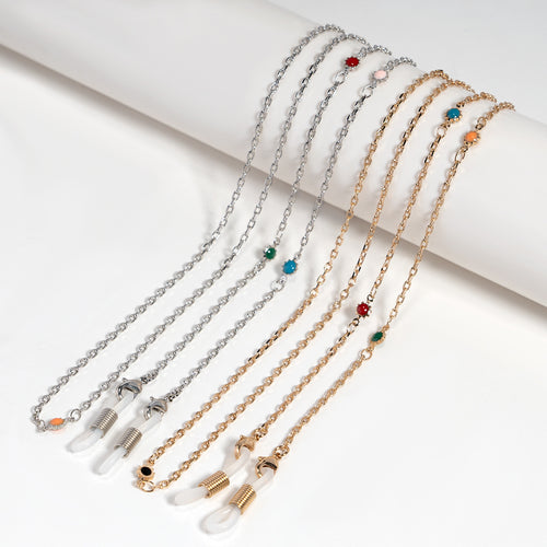 Decorative Gemstone Eyewear Chain Bowlift