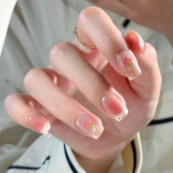 Artistic Themed Press-On Nails Bowlift