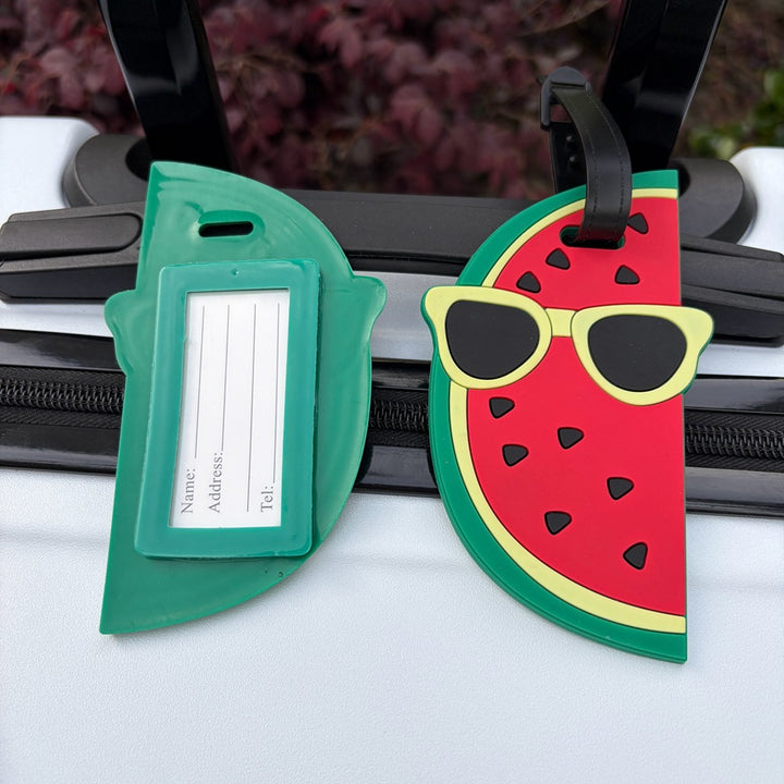 Whimsical Watermelon Luggage Tag Bowlift