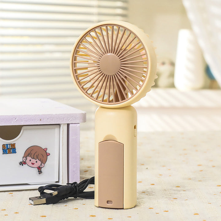 Ladies Portable USB Hand Fan with Cute Design Bowlift