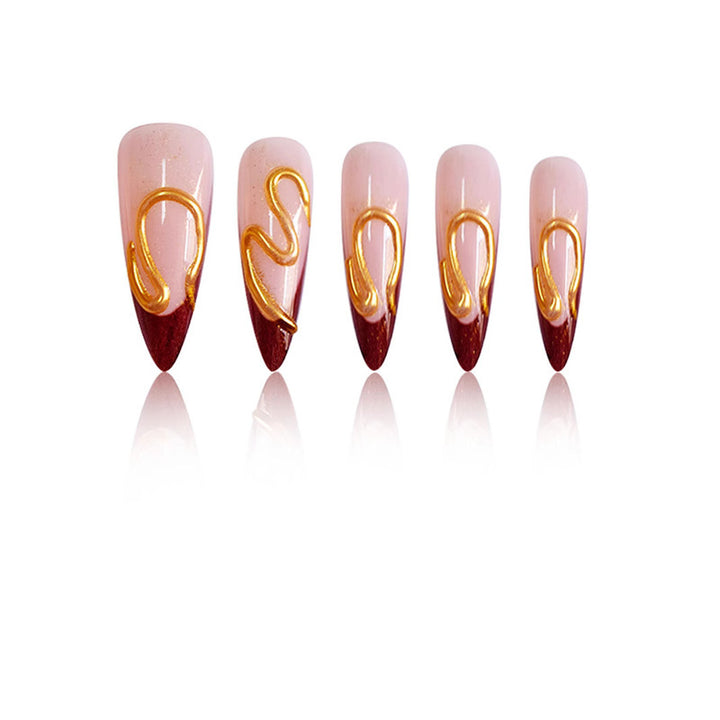 Artistic Acrylic Nail Art Bowlift