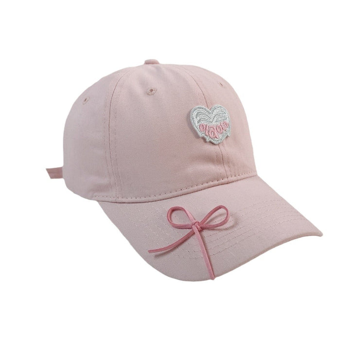 Women's Adjustable Embroidered Bow Cap Bowlift