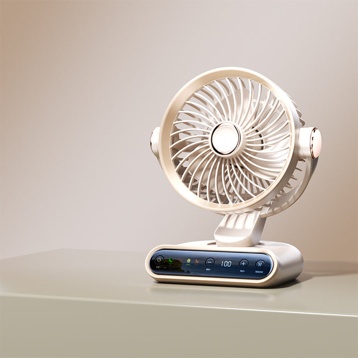 Portable high-performance fan with intelligent touchscreen Bowlift
