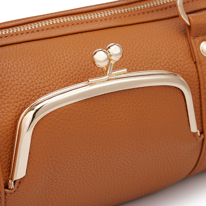 Fashionable Leather Handbag Bowlift
