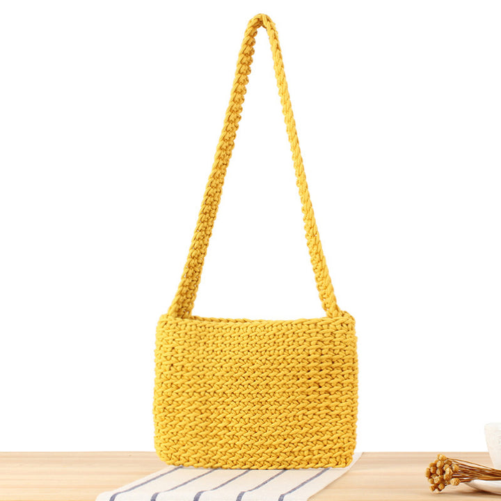 Handbag Made of High-Quality Macrame with Stylish Shoulder Strap Bowlift