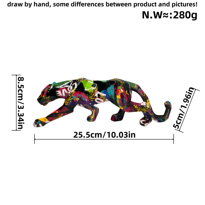 Decorative Panther Sculpture Bowlift