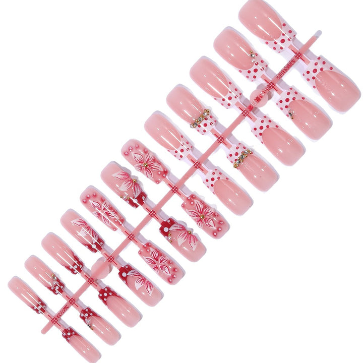 Decorative Floral Nail Art Extensions Bowlift