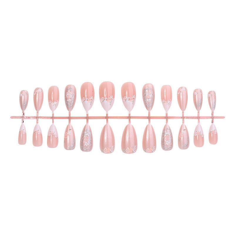 Creative nail art set with floral and glittering decorations Bowlift