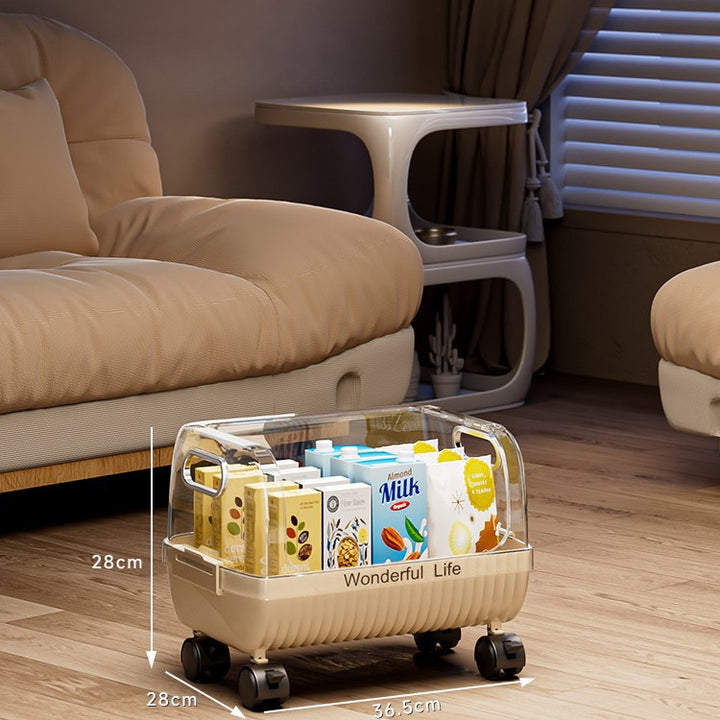 Multi-Tier Storage Organizer with Transparent Baskets Bowlift