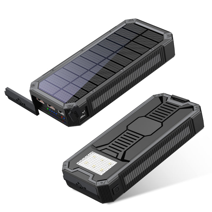 Solar Powerbank with Integrated Flashlight and Fast Charging Function Bowlift