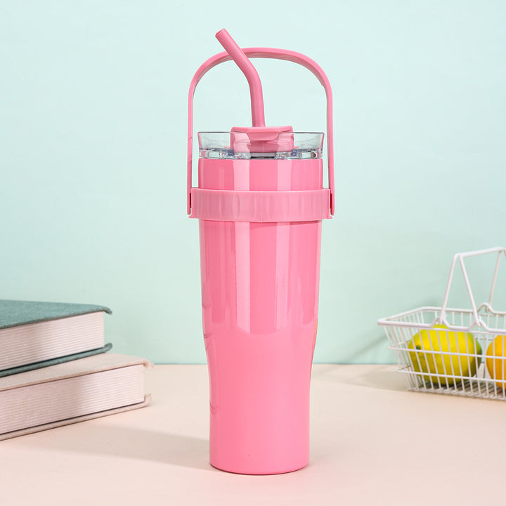 Women's drinking cup with straw Bowlift