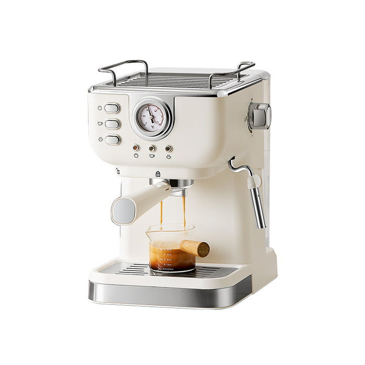 Espresso machine with integrated steam nozzle and precise temperature control Bowlift