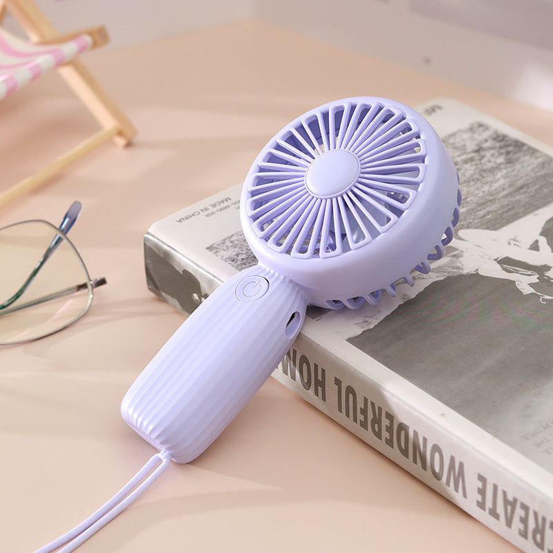 Women Portable USB Mini Fan with Ergonomic Handle Bowlift