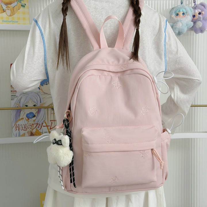Stylish Embroidered Casual Backpack Bowlift 1791205607