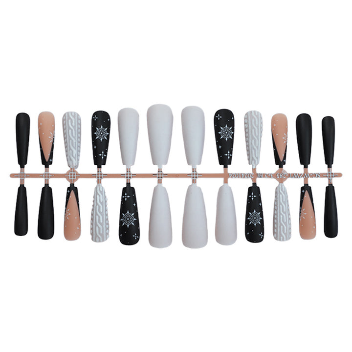 Artistic Press-On Nail Design Set Bowlift