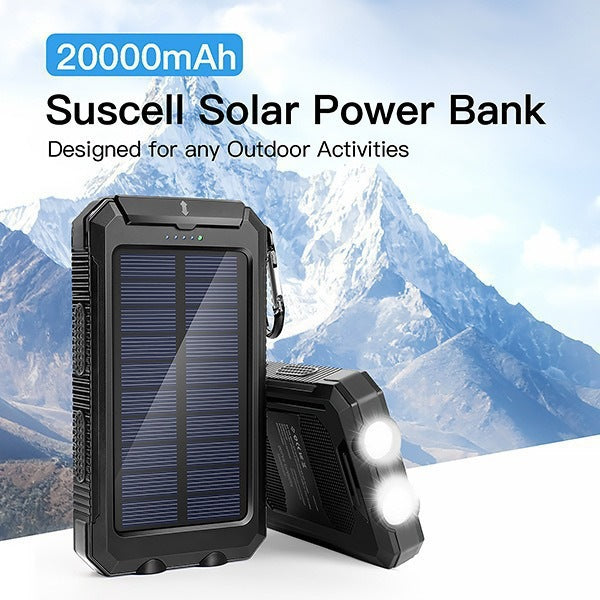 Solar-powered power bank with dual USB connection Bowlift