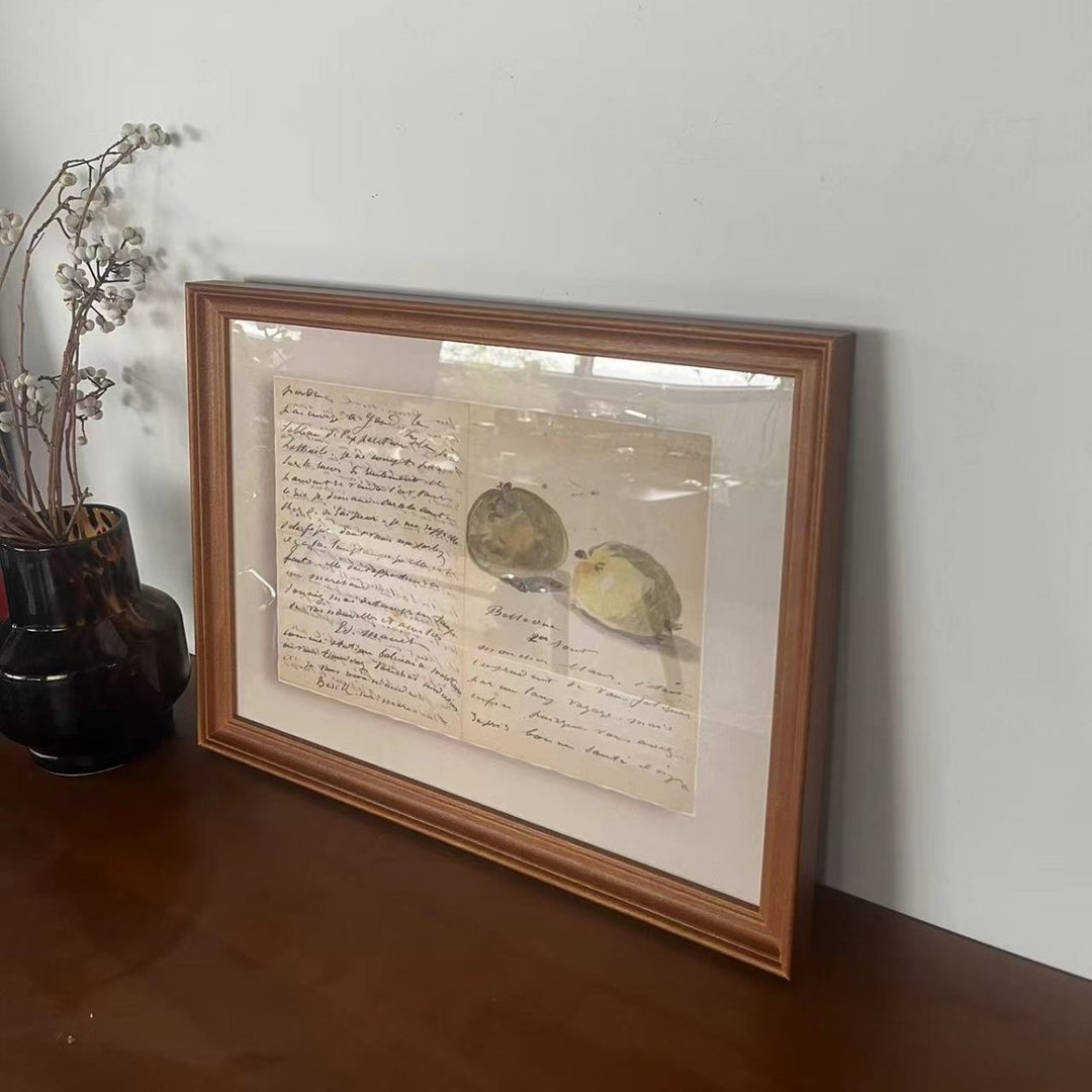 Vintage Botanical Illustration Framed Art