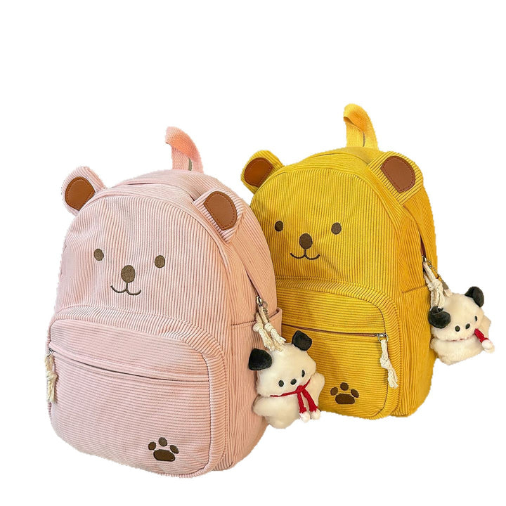 Backpack with Cute Bear Design and Practical Compartments Bowlift