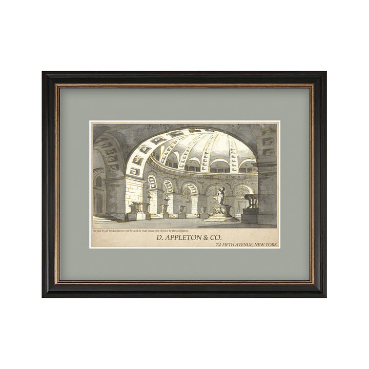 Vintage Roman Architecture Framed Art