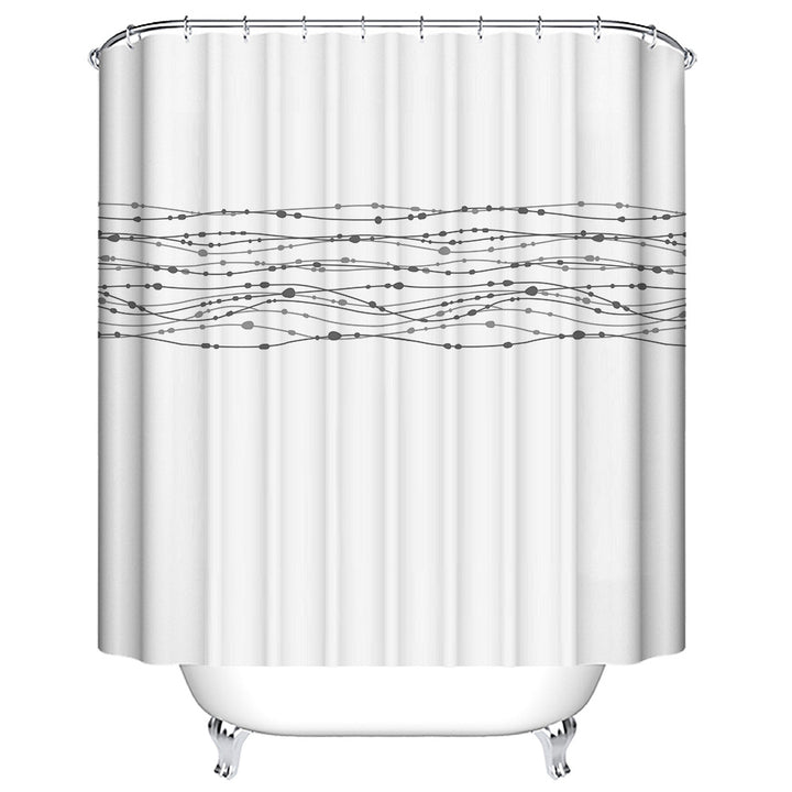 Modern Abstract Shower Curtain Bowlift