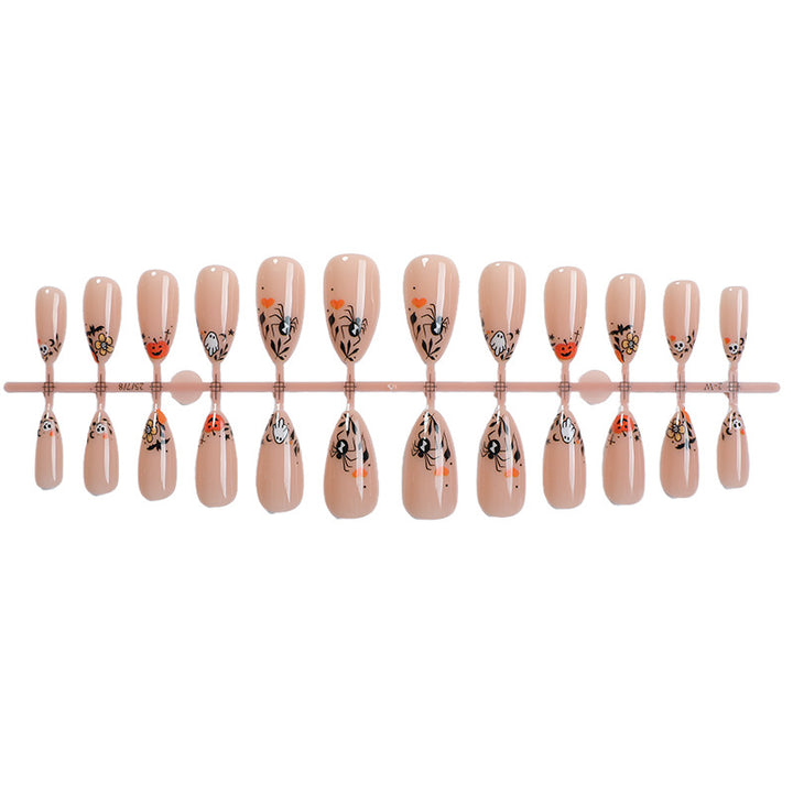 Artistic Themed Press-On Nail Design Bowlift