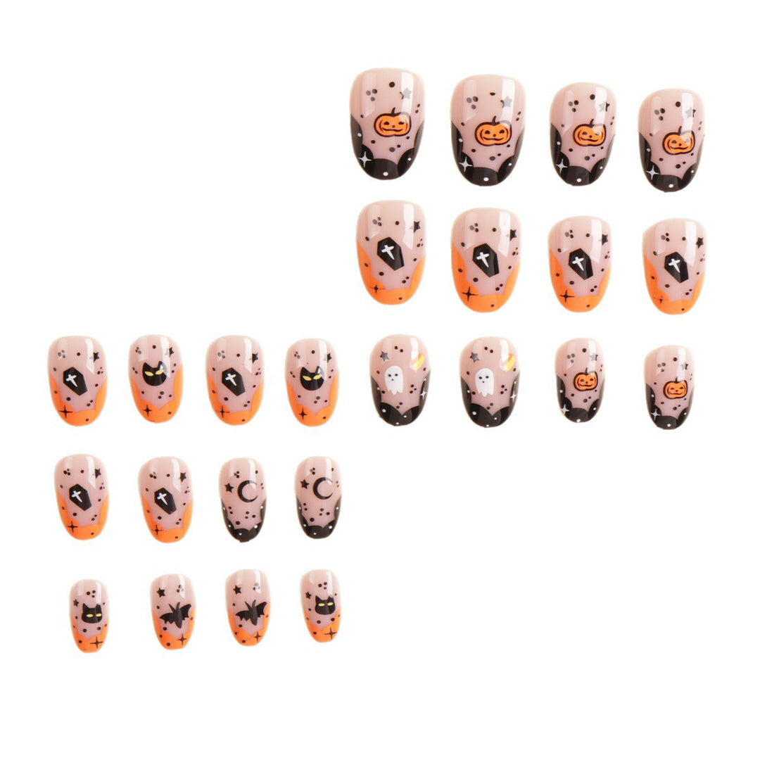Halloween-Themed Press-On Nail Art Set Bowlift