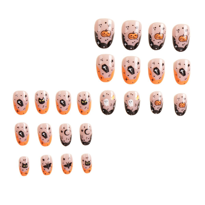 Halloween-Themed Press-On Nail Art Set Bowlift
