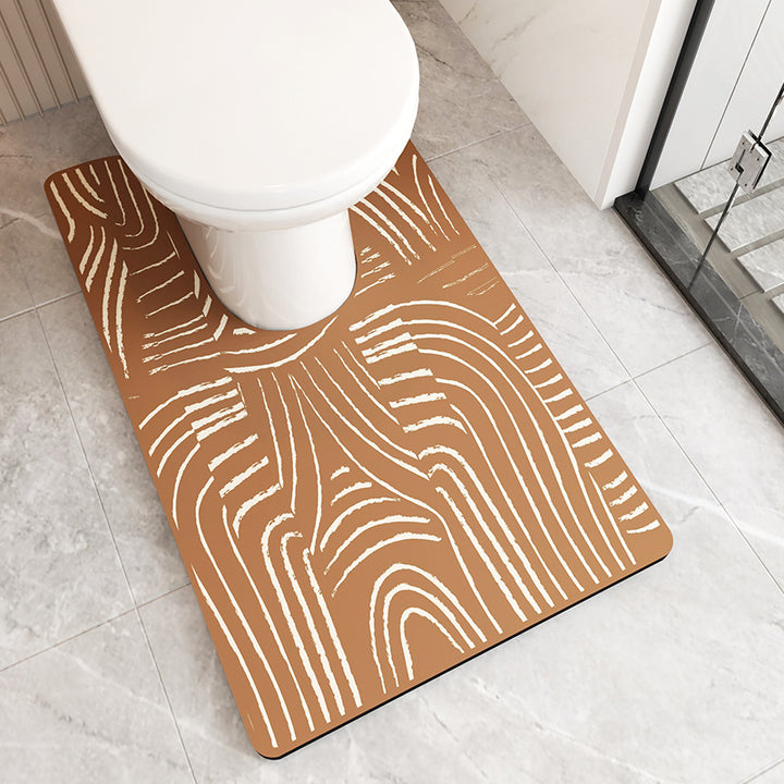 Decorative Bathroom Runner Mat Bowlift