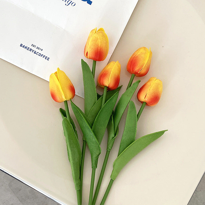 Lifelike Tulip Flower Arrangement