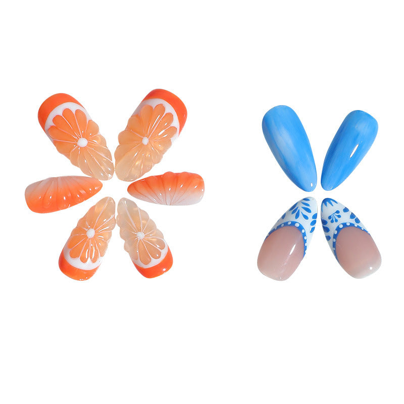 Nail art set with floral and colorful designs Bowlift