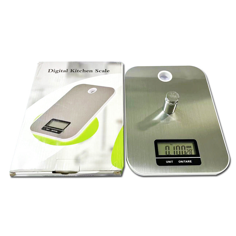 Slim Stainless Steel Digital Kitchen Scale