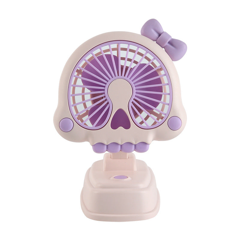 Ladies Portable Mini Fan in Playful Design Bowlift