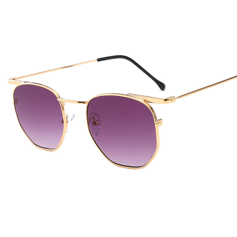 Women's fashionable rectangular glasses with elegant metal frame Bowlift