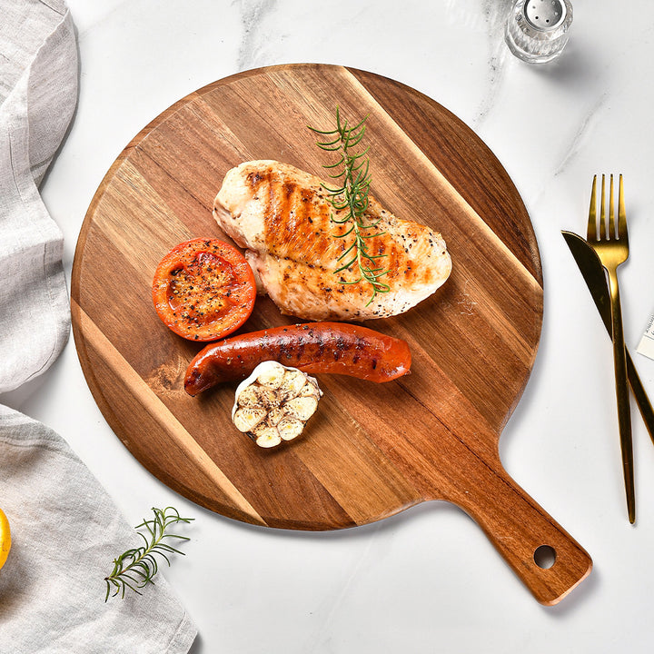 Round wooden serving platter Bowlift