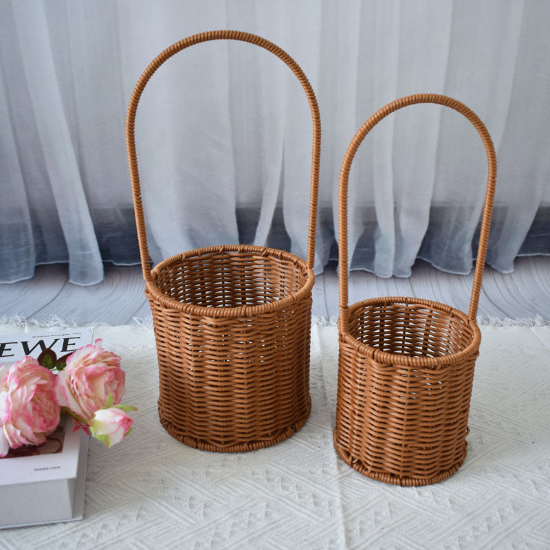 Handcrafted Natural Woven Storage Baskets Bowlift