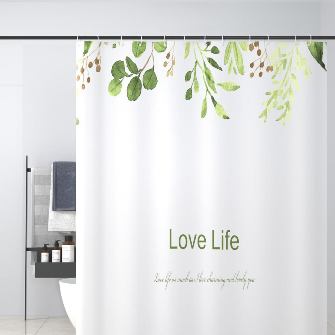 Tropical Cactus-Themed Shower Curtain Bowlift