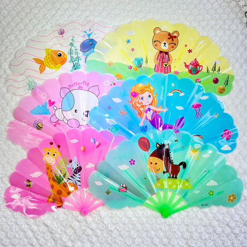 Ladies colorful folding fan Bowlift