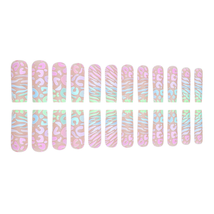Artistic Long Press-On Nail Extensions Bowlift