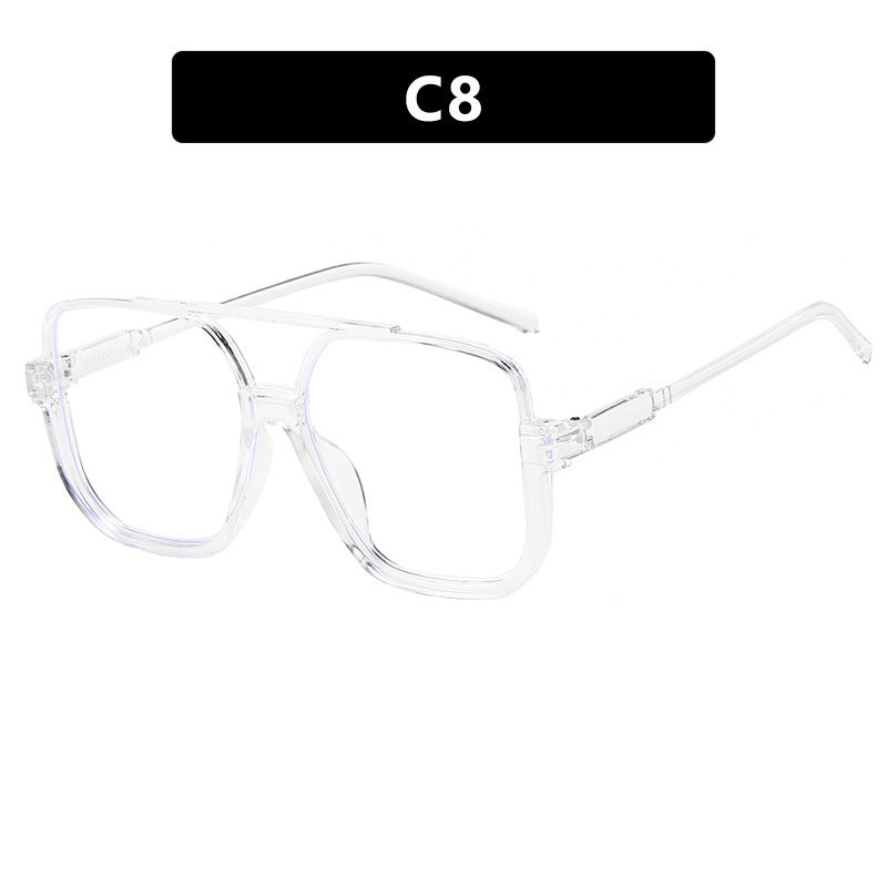 Women's trendy square sunglasses with transparent frame Bowlift