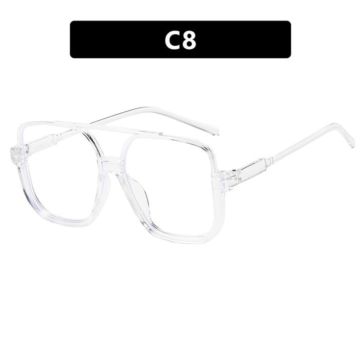 Women's trendy square sunglasses with transparent frame Bowlift